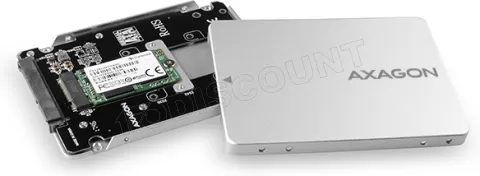 Photo de Adaptateur 2,5" Axagon RSS-M2SD pour disque M.2 S-ATA (Argent)