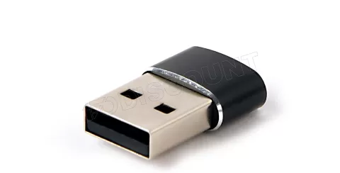 Photo de Adaptateur CableXpert USB-A vers USB-C (Noir)