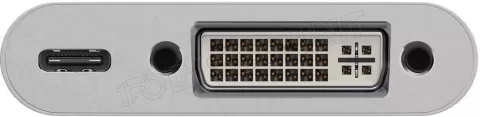 Photo de Adaptateur Goobay USB Type C vers DVI-I femelle et USB type C 20cm (Blanc)