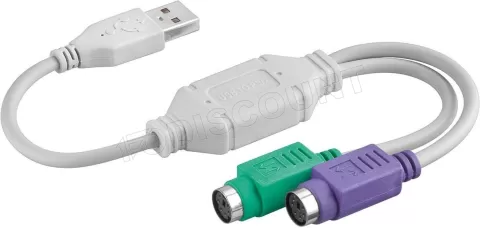 Photo de Adaptateur Goobay USB vers 2x PS/2