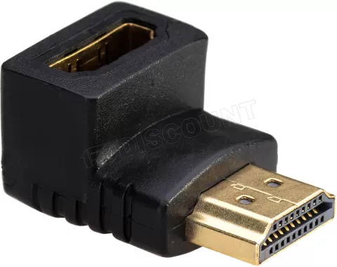 Photo de Adaptateur HDMI Akyga Coudé à 90° (Noir)