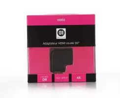 Photo de Adaptateur HDMI D2 Diffusion Coudé à 90° (Noir)