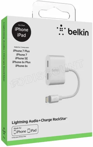 Photo de Adaptateur Lightning Belkin RockStar vers Jack 3,5mm