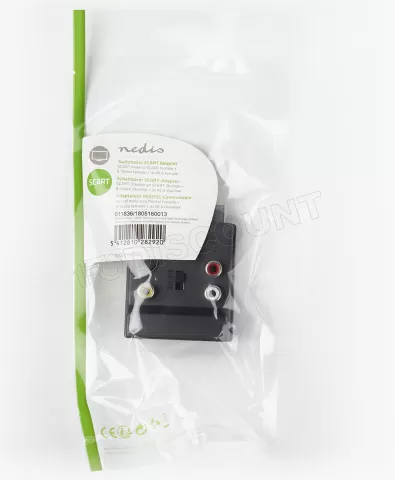 Photo de Adaptateur Péritel Nedis vers 3x RCA et S-VHS (Noir)