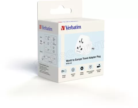 Photo de Adaptateur universel de voyage Verbatim (Blanc)