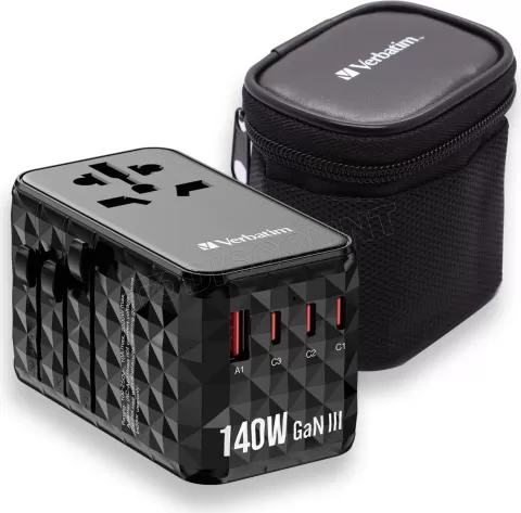 Photo de Adaptateur universel de voyage Verbatim UTA-10 140W (Noir)
