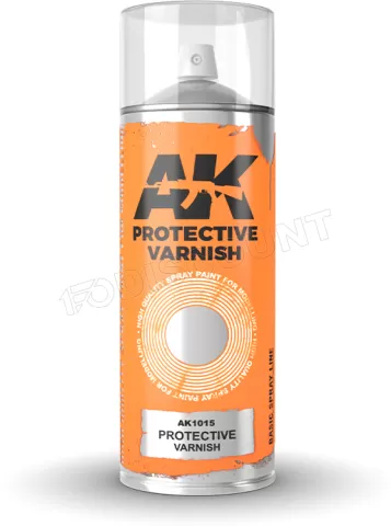 Photo de Ak Interactive Bombe sous-couche - Aérosol Protective Varnish (400mL) (2 Buses incluses)