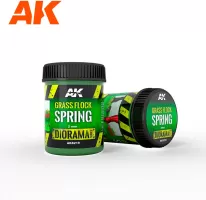 Photo de Ak Interactive Dioramas - Grass Flock Spring 2mm (250 ml)