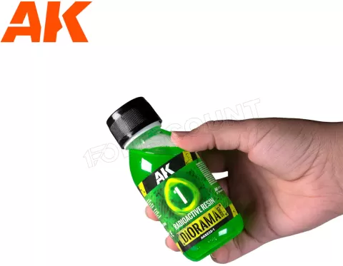 Photo de Ak Interactive Dioramas - Resine Eau Radioactive (Epoxy 2 Composants) (180 ml)