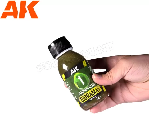 Photo de Ak Interactive Dioramas - Resine Eau Stagnante (Epoxy 2 Composants) (180 ml)