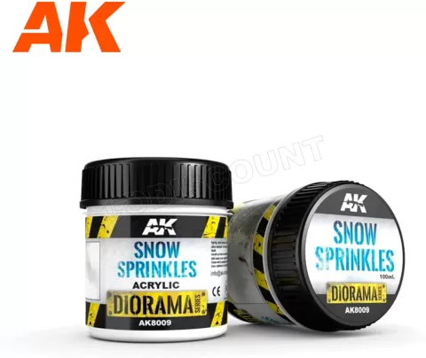 Photo de Ak Interactive Dioramas - Snow Sprinkles (100 ml) (Base Acrylique)