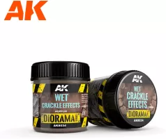 Photo de Ak Interactive Dioramas - Wet Crackle Effects (100 ml) (Base Acrylique)