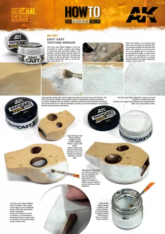 Photo de Ak Interactive - Easy Cast Texture (130 gr)
