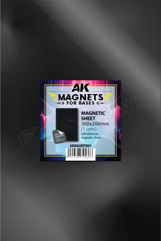 Photo de Ak Interactive - Feuille Magnetique Autocollante pour Aimants (300x200mm)