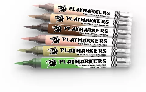 Photo de Ak Interactive - Playmarker Set Skin & Flesh (6 Markers)