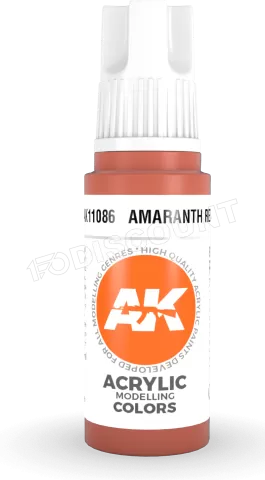 Photo de Ak Interactive  Pot de Peinture - Amaranth Red (17 ml)