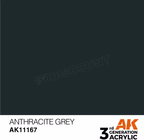 Photo de Ak Interactive  Pot de Peinture - Anthracite Grey (17 ml)