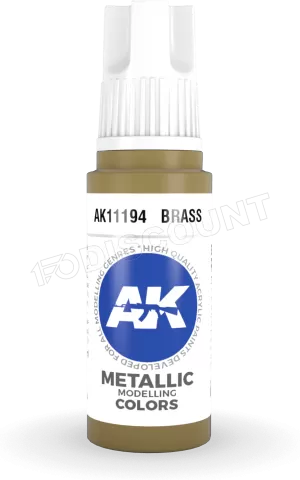 Photo de Ak Interactive  Pot de Peinture - Brass (17 ml)