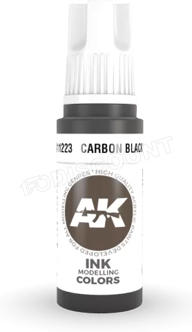 Photo de Ak Interactive  Pot de Peinture - Carbon Black Ink (17 ml)