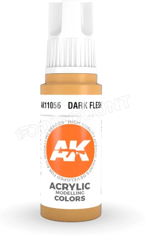 Photo de Ak Interactive  Pot de Peinture - Dark Flesh (17 ml)