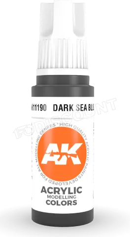 Photo de Ak Interactive  Pot de Peinture - Dark Sea Blue (17 ml)