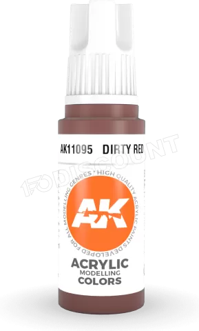 Photo de Ak Interactive  Pot de Peinture - Dirty Red (17 ml)