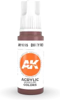 Photo de Ak Interactive  Pot de Peinture - Dirty Red (17 ml)