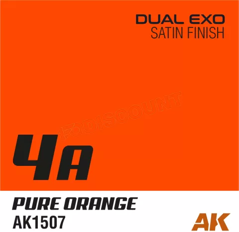 Photo de Ak Interactive Pot de Peinture Dual Exo - 4A Pure Orange (60 ml)