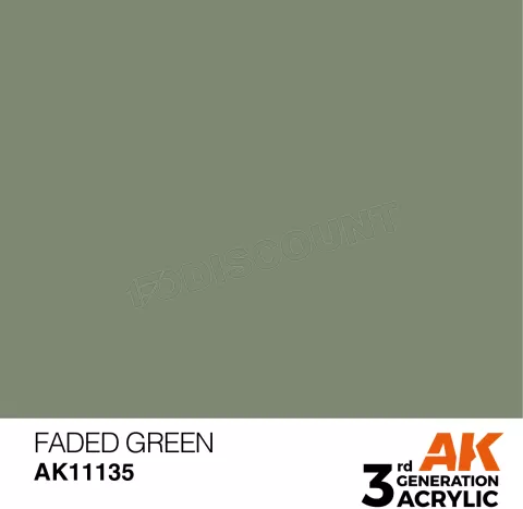 Photo de Ak Interactive  Pot de Peinture - Faded Green (17 ml)