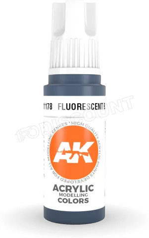 Photo de Ak Interactive  Pot de Peinture - Fluorescent Blue (17 ml)