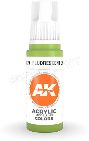 Photo de Ak Interactive  Pot de Peinture - Fluorescent Green (17 ml)