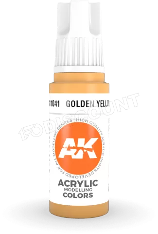 Photo de Ak Interactive  Pot de Peinture - Golden Yellow (17 ml)