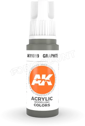 Photo de Ak Interactive  Pot de Peinture - Graphite (17 ml)