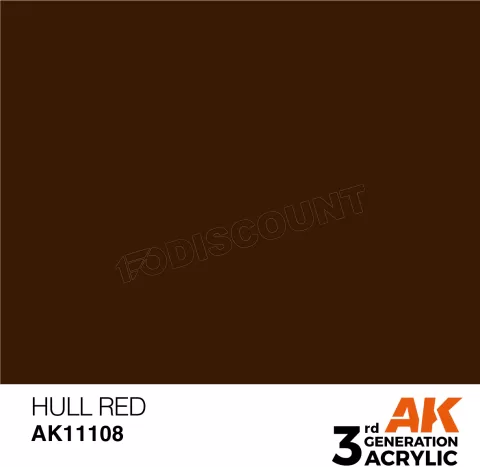 Photo de Ak Interactive  Pot de Peinture - Hull Red (17 ml)