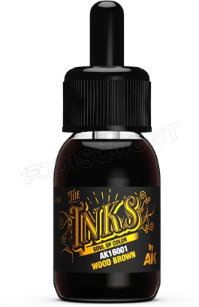 Photo de Ak Interactive Pot de Peinture - Inks Wood Brown (30 ml)