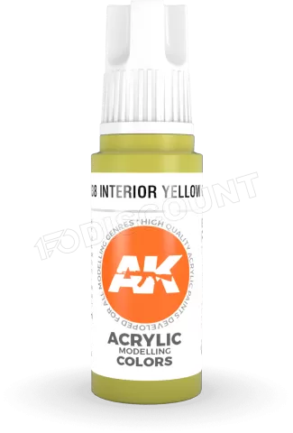 Photo de Ak Interactive  Pot de Peinture - Interior Yellow Green (17 ml)