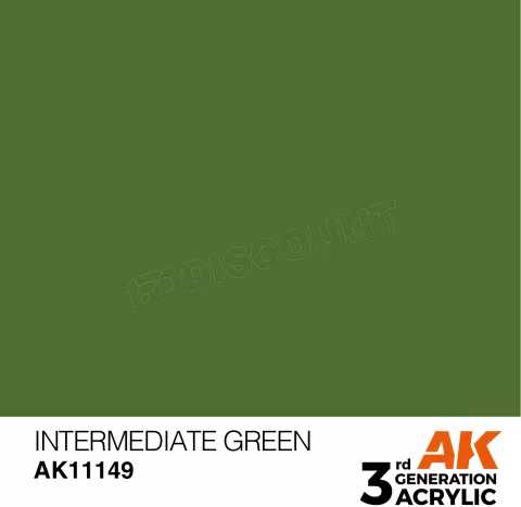 Photo de Ak Interactive  Pot de Peinture - Intermediate Green (17 ml)