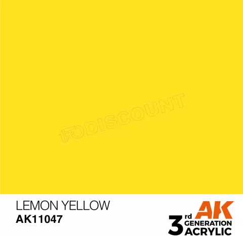 Photo de Ak Interactive  Pot de Peinture - Lemon Yellow (17 ml)