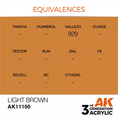 Photo de Ak Interactive  Pot de Peinture - Light Brown (17 ml)