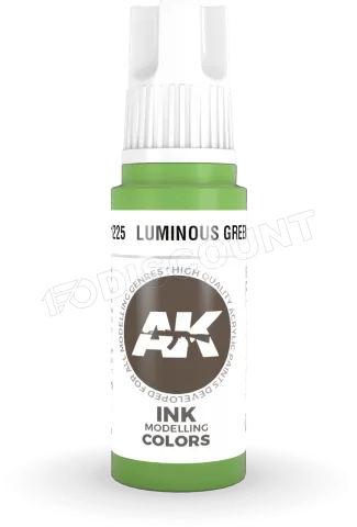 Photo de Ak Interactive  Pot de Peinture - Luminous Green Ink (17 ml)