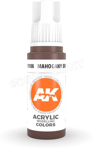 Photo de Ak Interactive  Pot de Peinture - Mahogany Brown (17 ml)