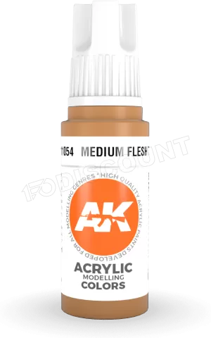 Photo de Ak Interactive  Pot de Peinture - Medium Flesh Tone (17 ml)