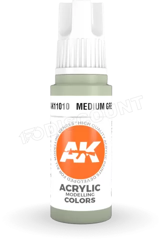 Photo de Ak Interactive  Pot de Peinture - Medium Grey (17 ml)