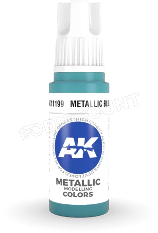 Photo de Ak Interactive  Pot de Peinture - Metallic Blue (17 ml)