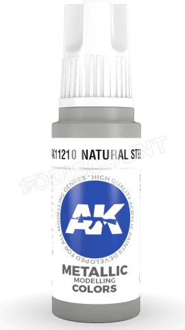 Photo de Ak Interactive  Pot de Peinture - Natural Steel (17 ml)