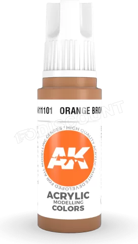 Photo de Ak Interactive  Pot de Peinture - Orange Brown (17 ml)