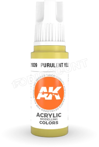 Photo de Ak Interactive  Pot de Peinture - Purulent Yellow (17 ml)