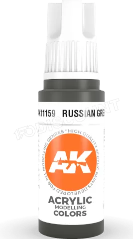 Photo de Ak Interactive  Pot de Peinture - Russian Green (17 ml)