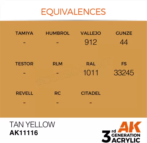 Photo de Ak Interactive  Pot de Peinture - Tan Yellow (17 ml)