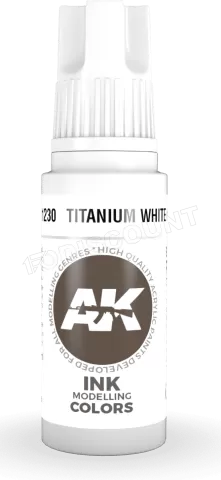 Photo de Ak Interactive  Pot de Peinture - Titanium White Ink (17 ml)